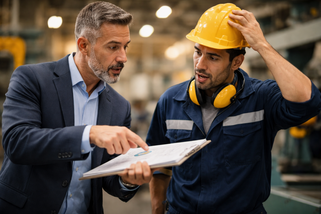 Relación laboral real en planta industrial México