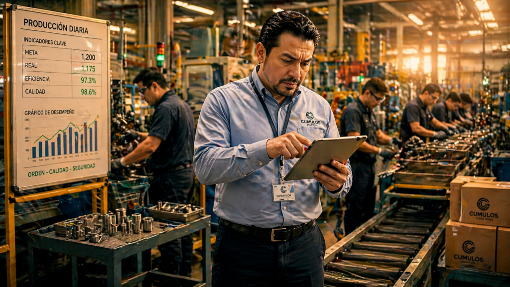 Supervisor analizando información antes de tomar decisiones