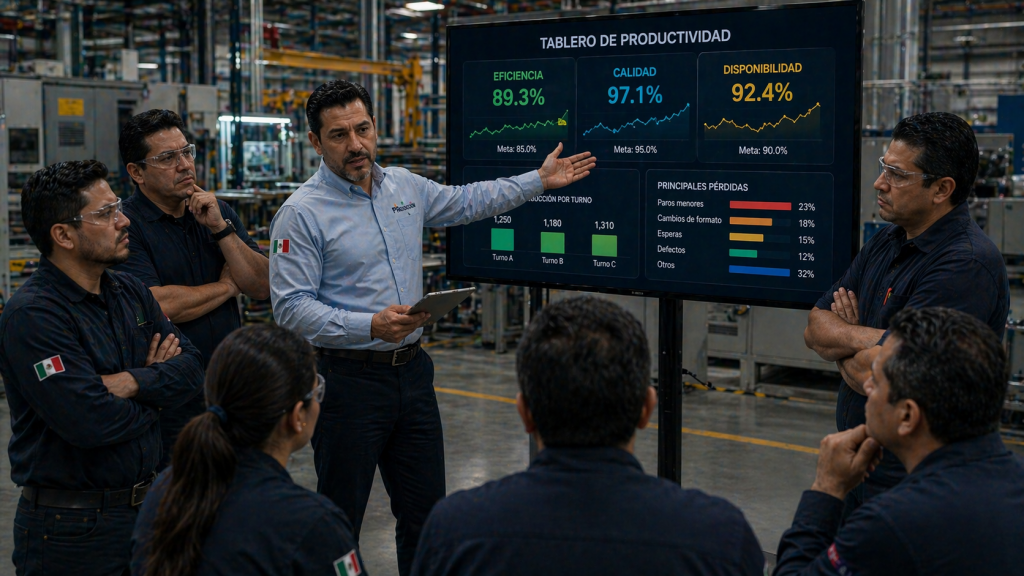 Implementación de indicadores en planta industrial.
